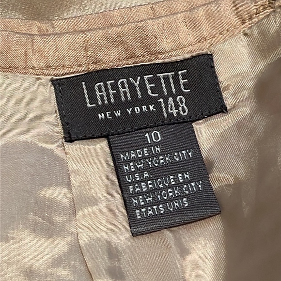 Lafayette 148 3pc gold skirt suit - Picture 7 of 8